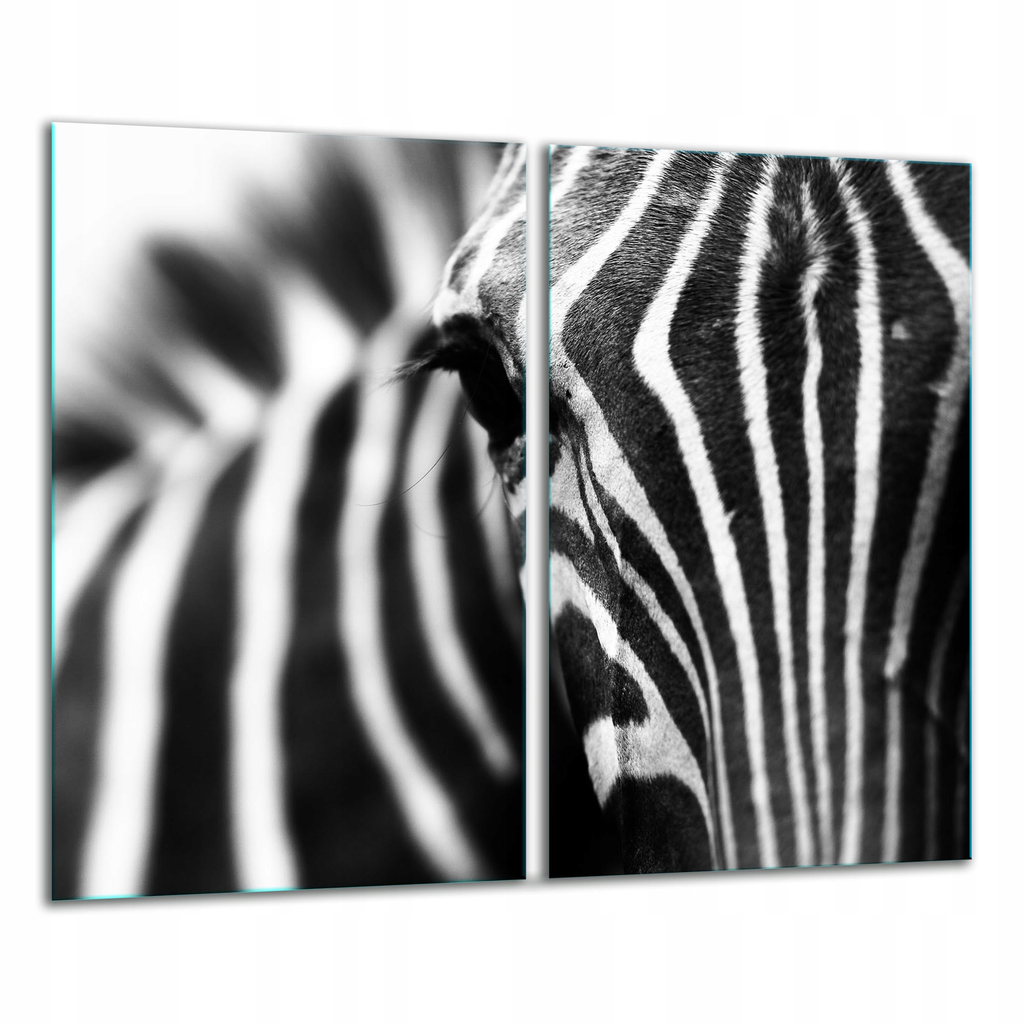 Skleněná Deska Na Krájení 2x 30x52 Zebra Tvrzené Sklo Kuchyně 7v1