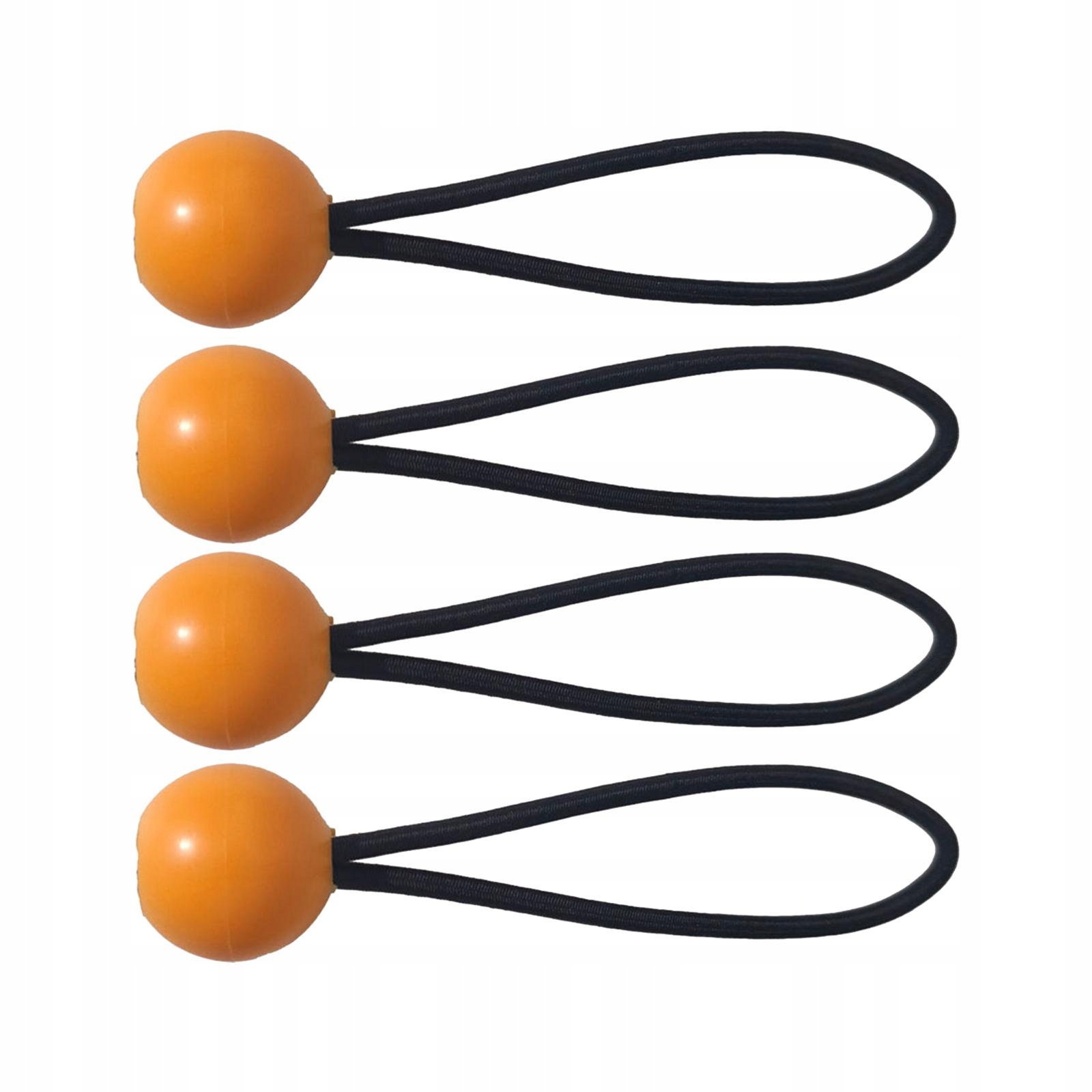 de-4x Bungee Cords Tie Down Straps with Ball Reusable 4mm Binding Rope 10cm Model inna