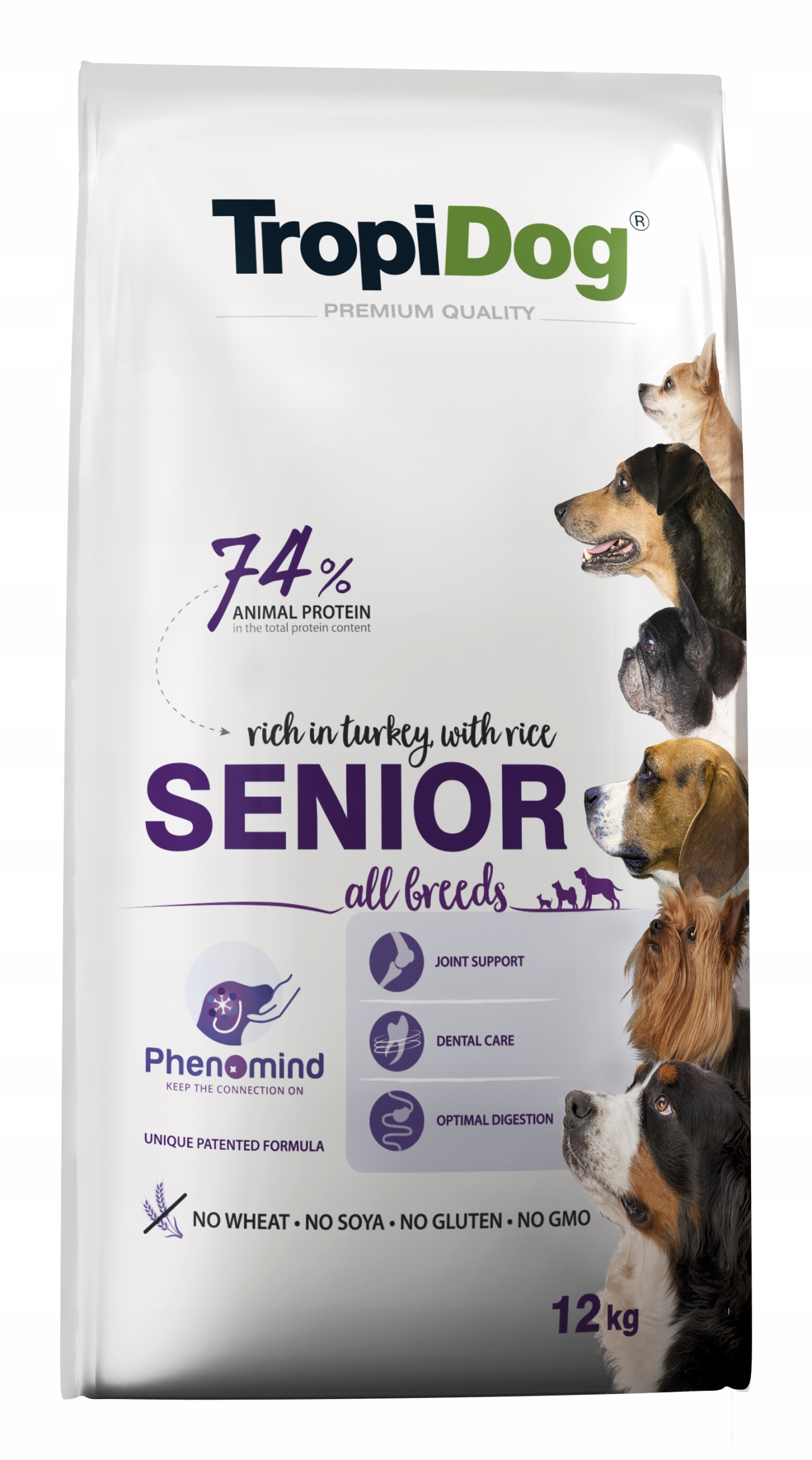 Levně Tropidog Premium Senior 12 kg