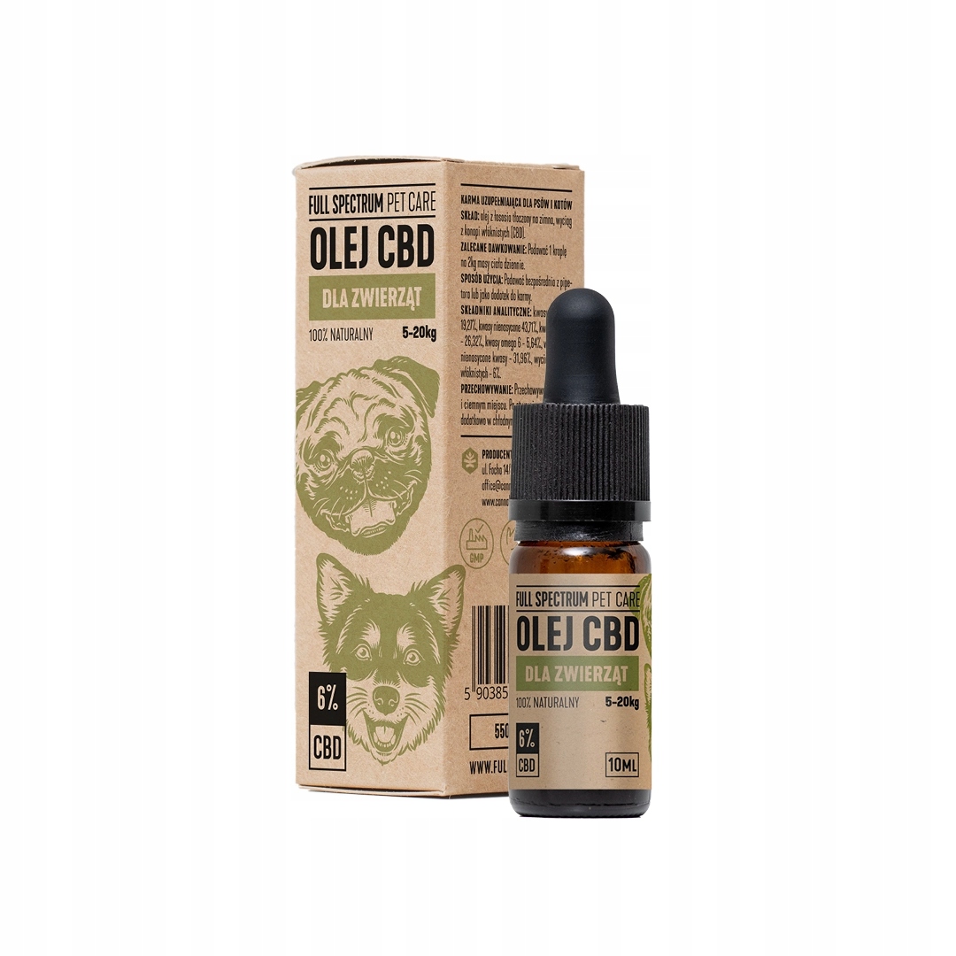 Levně Cosma Cannabis Cbd olej 6% pro zvířata Lososový 10 ml