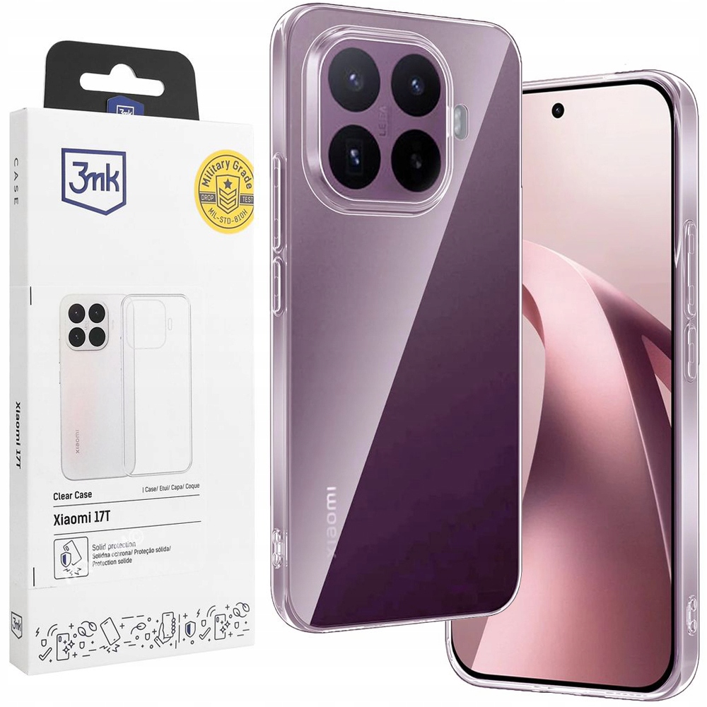 Etui 3mk Clear Case na Xiaomi 17T przezroczyste 3mk Protection