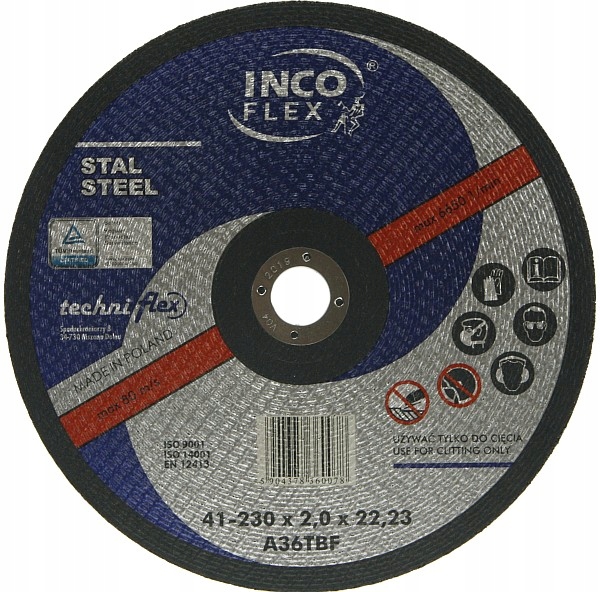 

Tarcza Do Cięcia Stali Inco Flex 230x2,0