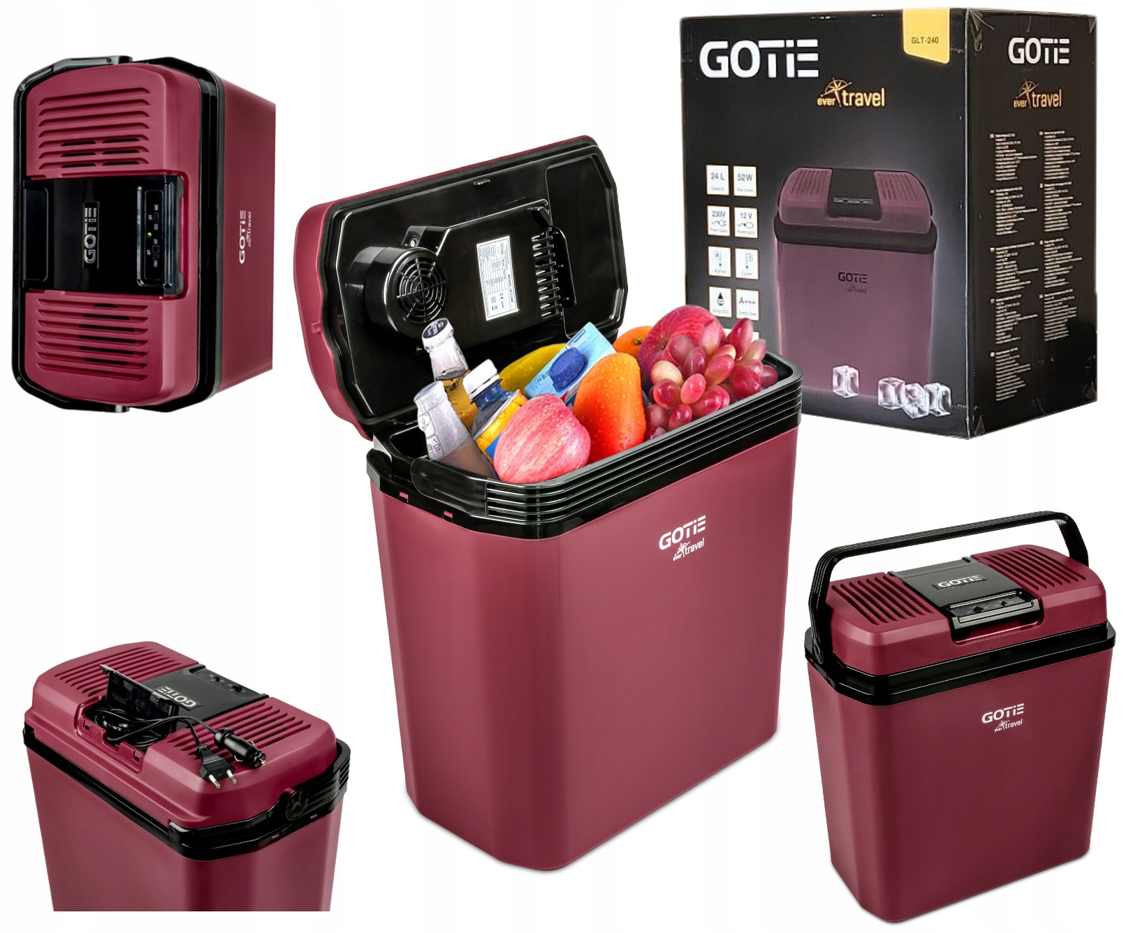 Turistická Lednička GLT-240B Automobilová Funkce topení 12V 230V