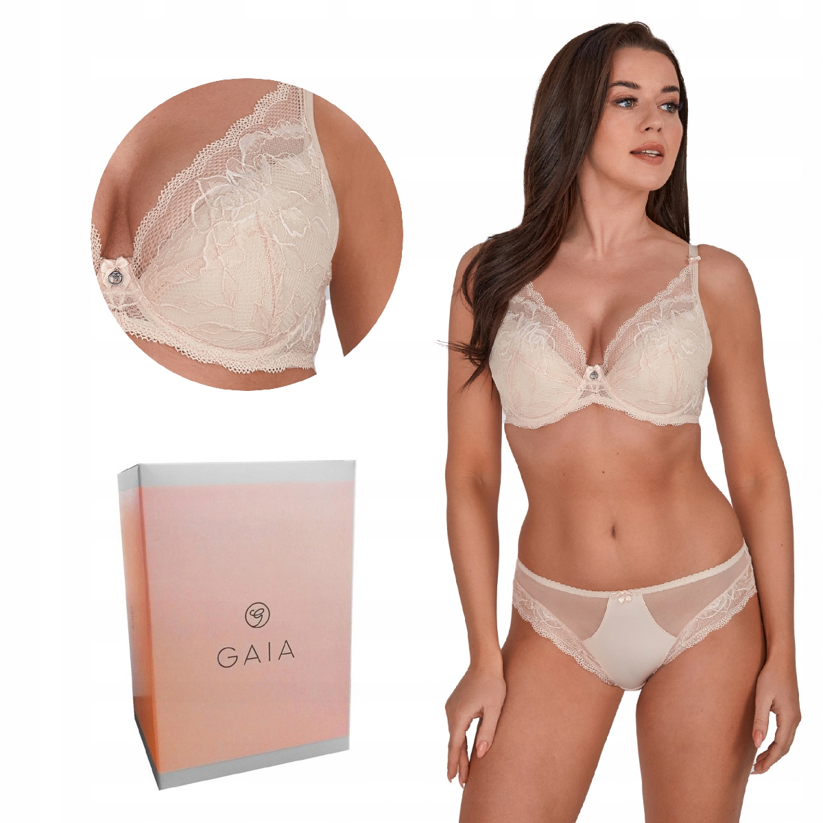Podprsenka Gaia Push Up Vika 1200 béžová 75C