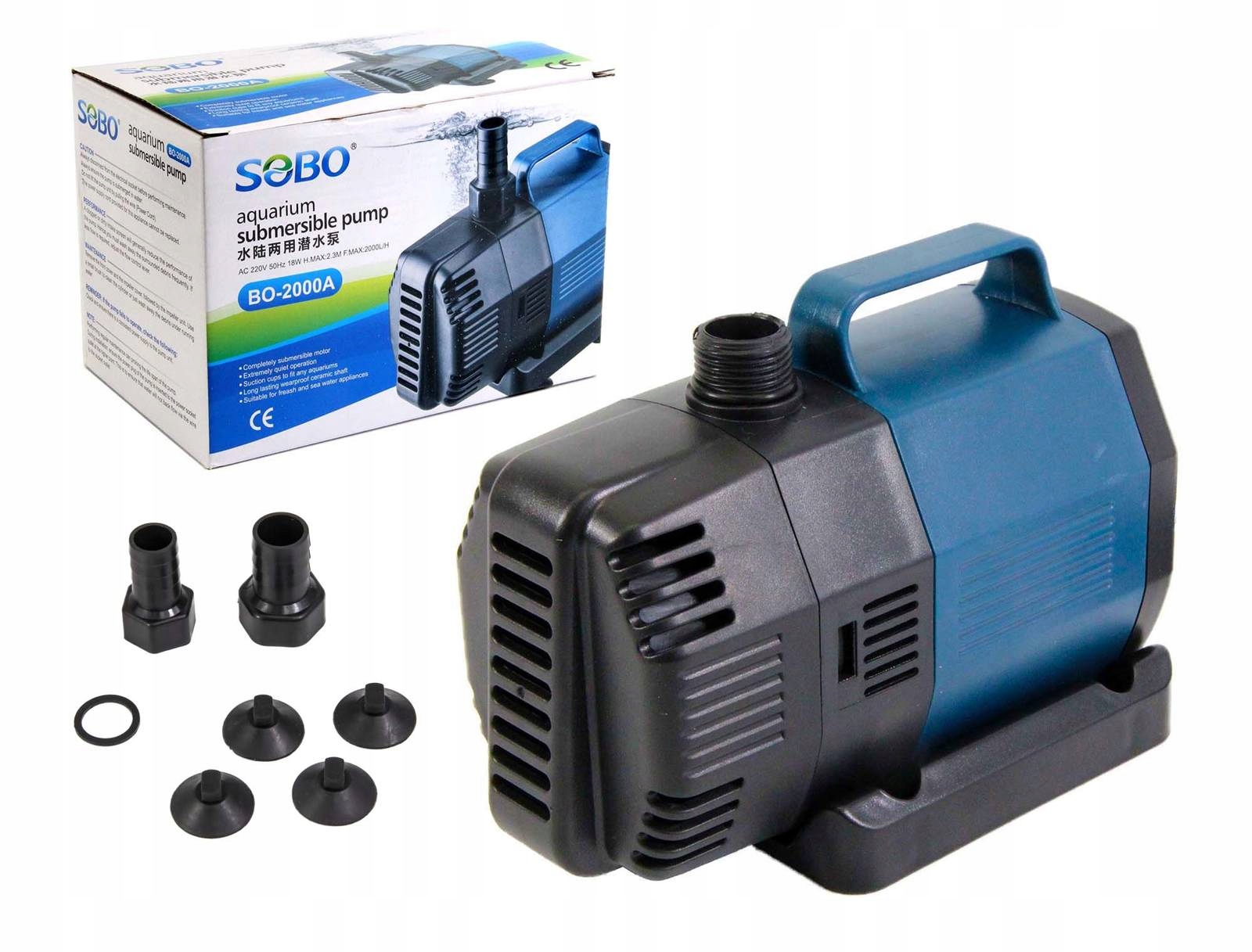 

Sobo Pompa Fontannowa 2000l/h Eco 18W H-max 2,3m