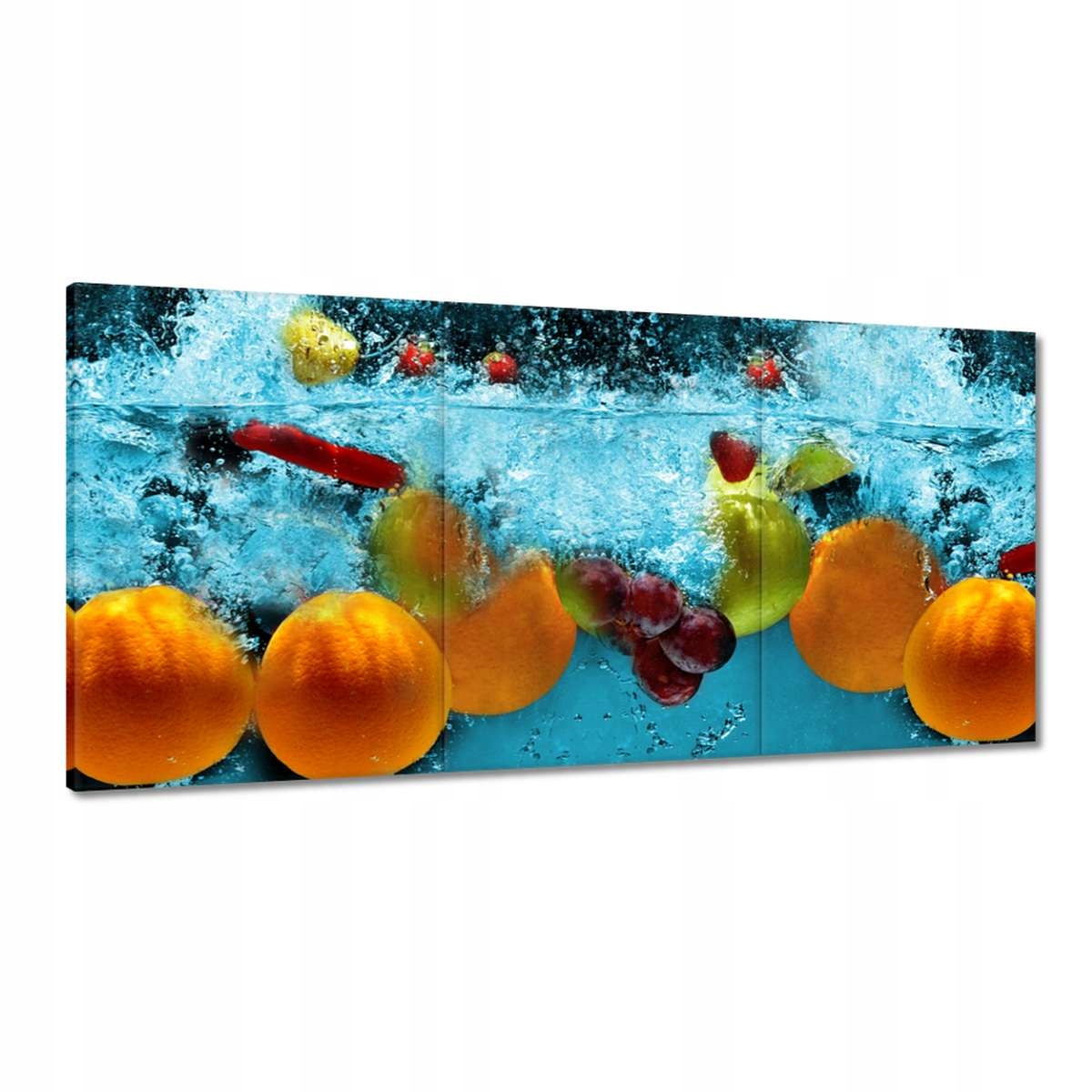 Obrazy 180x90 Ovocie padajúce do vody