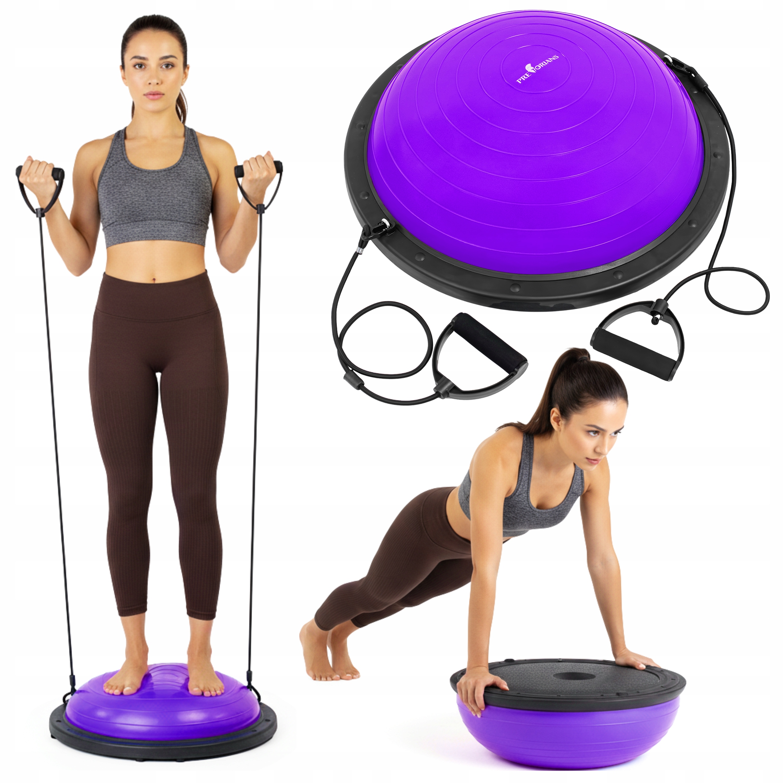 Platforma Pro Vyvážení Cvičení, Poloviční Míč, Gymnastika Rovnováhy, Sada