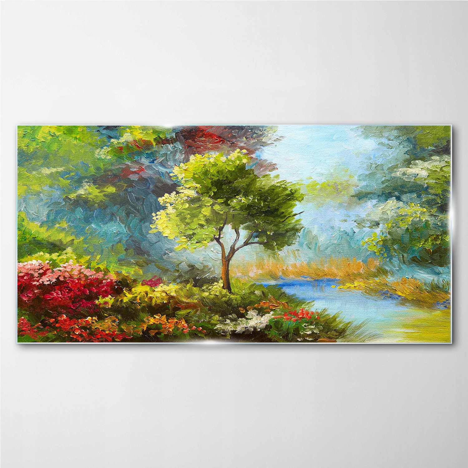 

Foto-obraz szklany Kwiaty las natura 140x70 cm