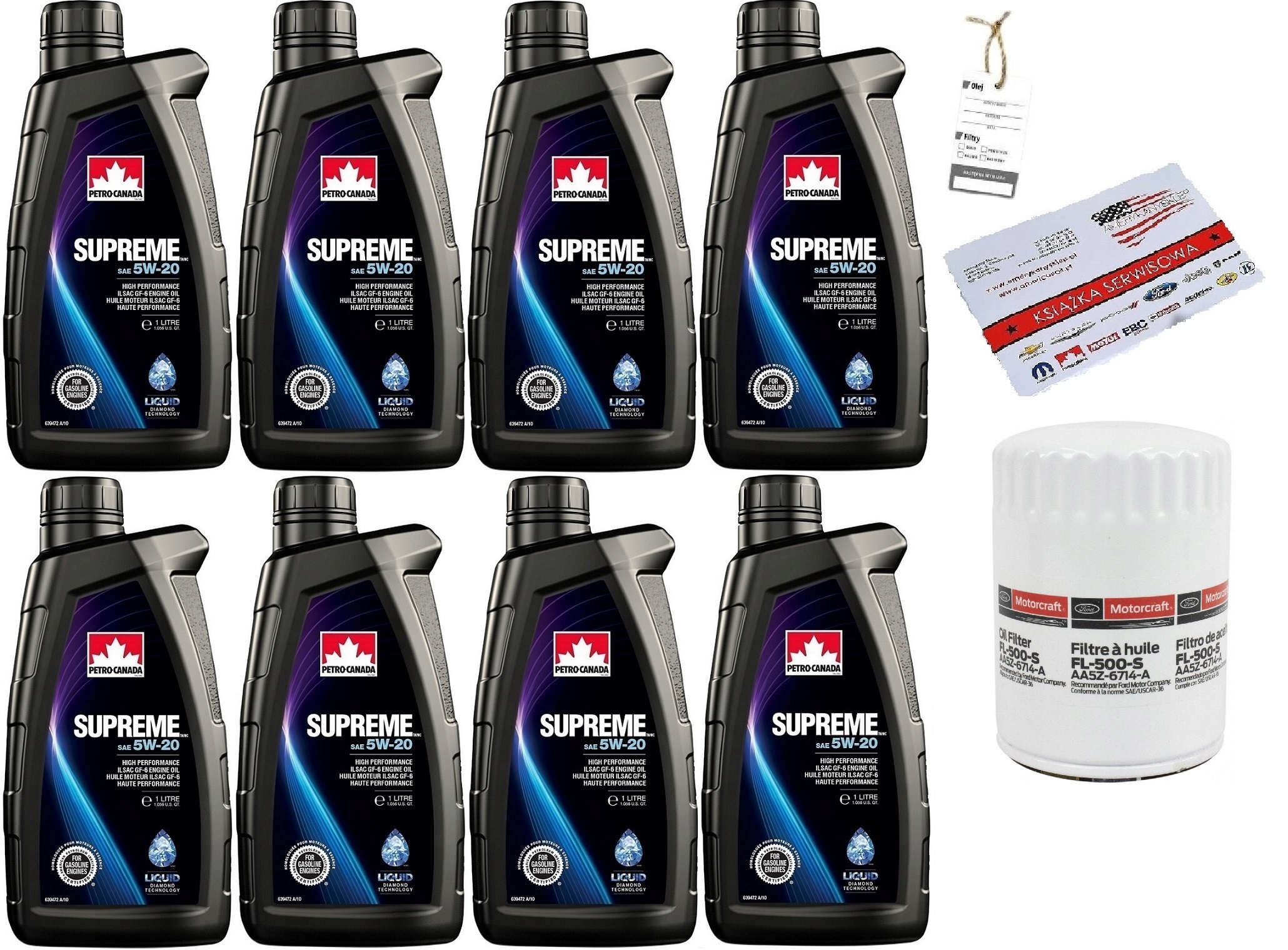 PETRO-CANADA 5W-20 8L + FILTR MUSTANG 5,0 15-17