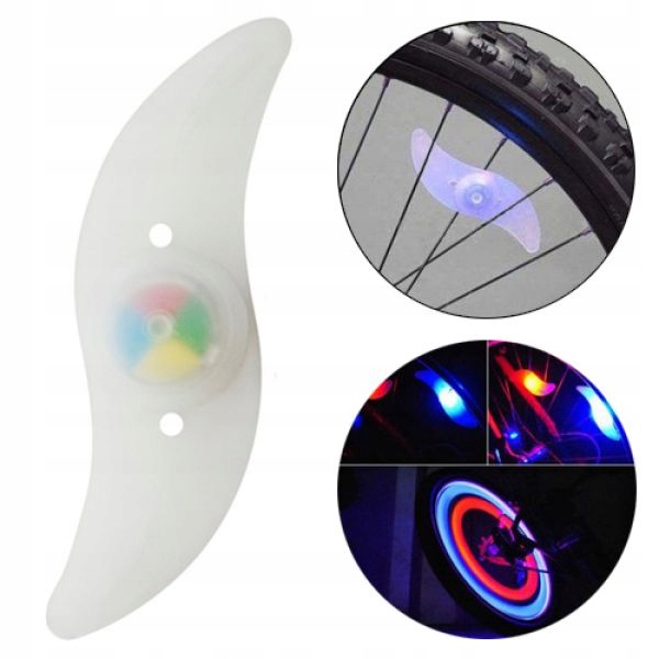 

Lampka rowerowa Led do roweru na koło, szprychy