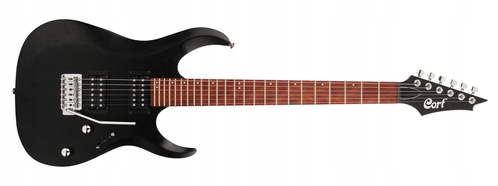 Gitara elektryczna czarna Cort X100 OPBK, Idealna na start do szybkiej gry