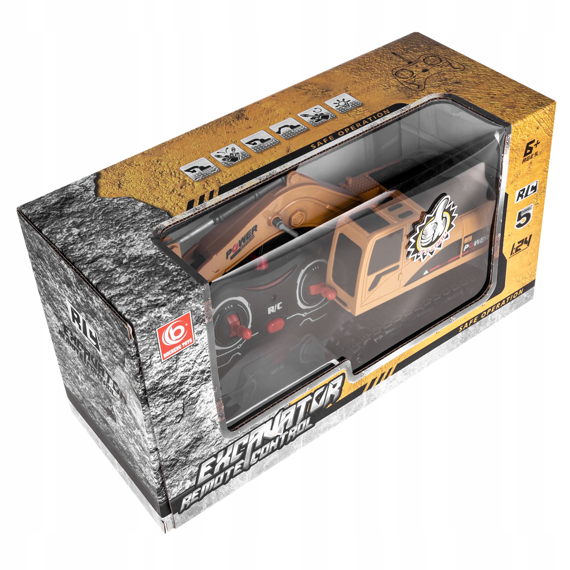 ЕКСКАВАТОР НА ДИСТАНЦІЙНОМУ КЕРУВАННІ ВЕЛИКИЙ БУЛЬДОЗЕР ПУЛЬТ ДУ Матеріал: пластик