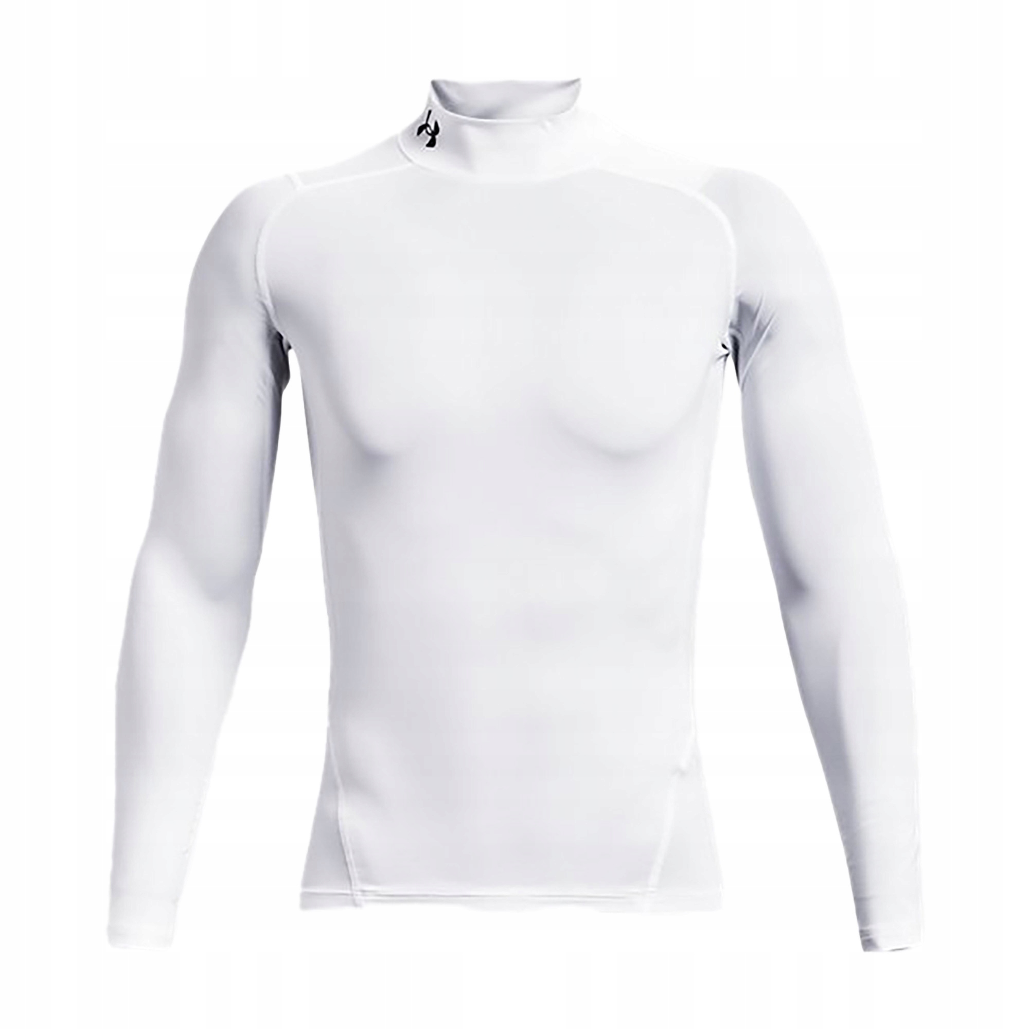 Under Armour Tričko Ua Hg Armour Comp Mock Ls-wht