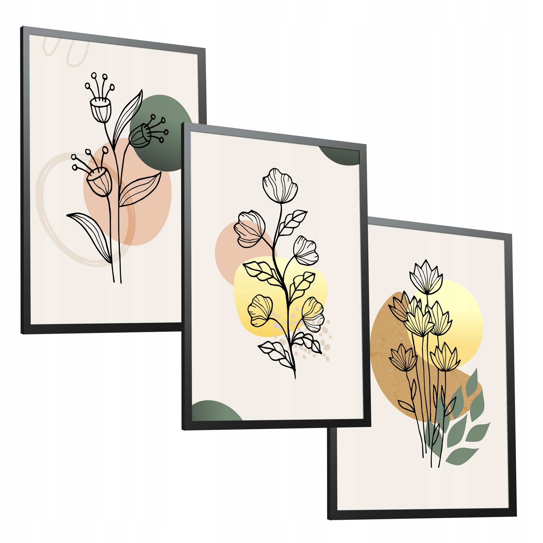 

Liście zestaw 3 plakaty 30x40 do salonu sypialni