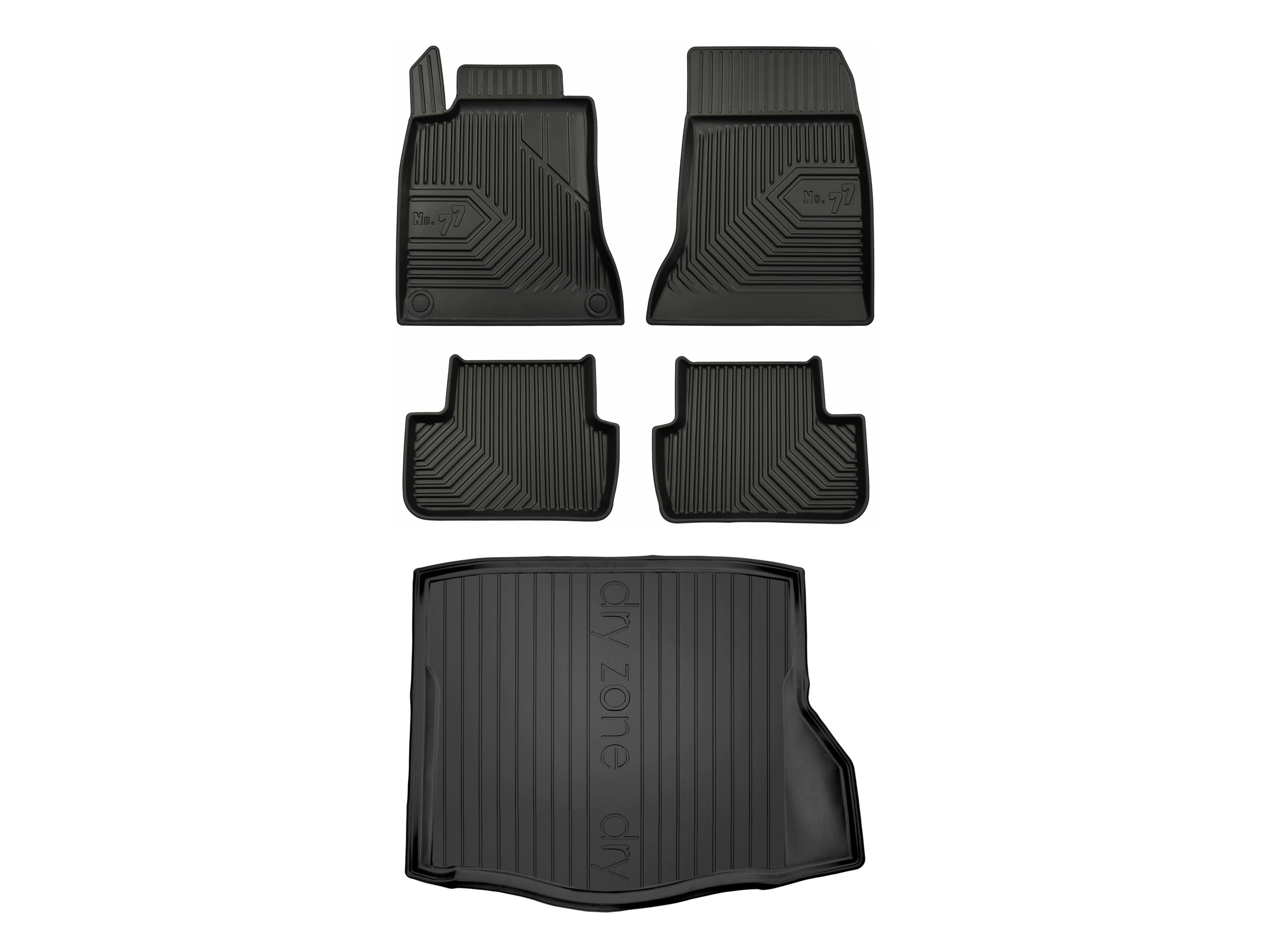 3D koberčeky rohož DryZone pre: Mercedes-Benz Cla C117 2013-2019 5 dielov