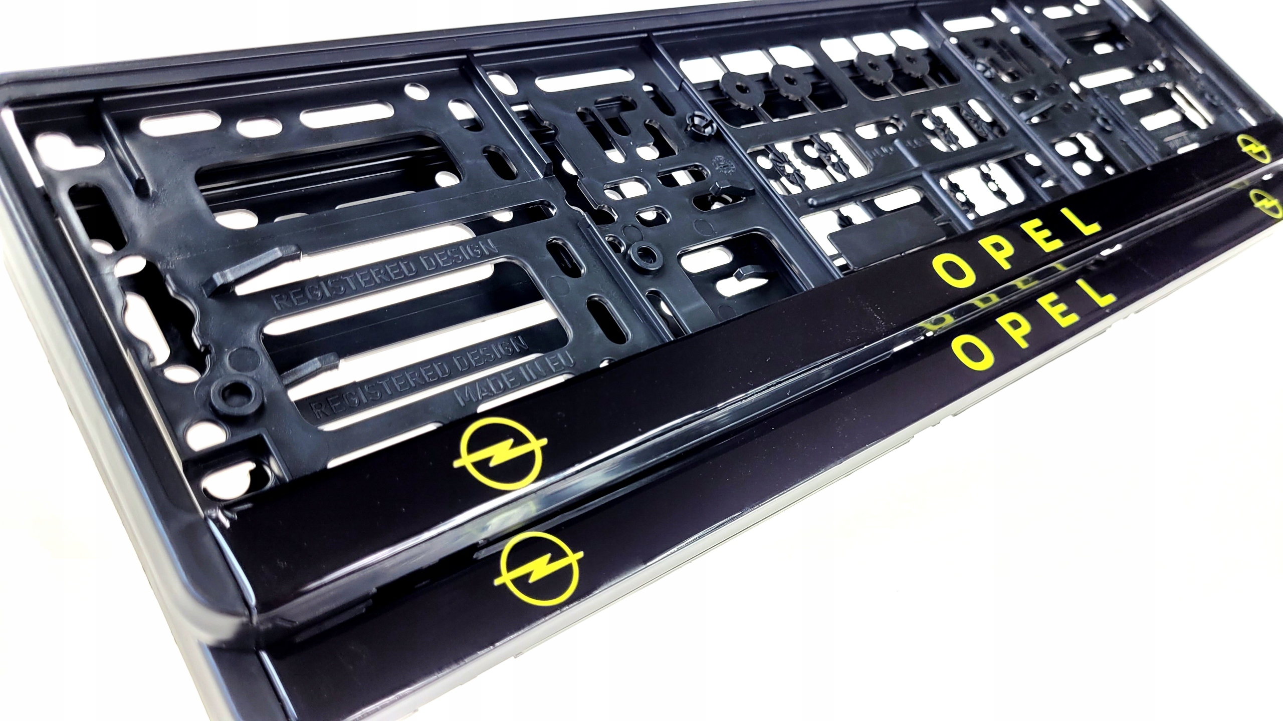 Ramki pod tablice rejestracyjne Opel Żelowe 2 sztuki