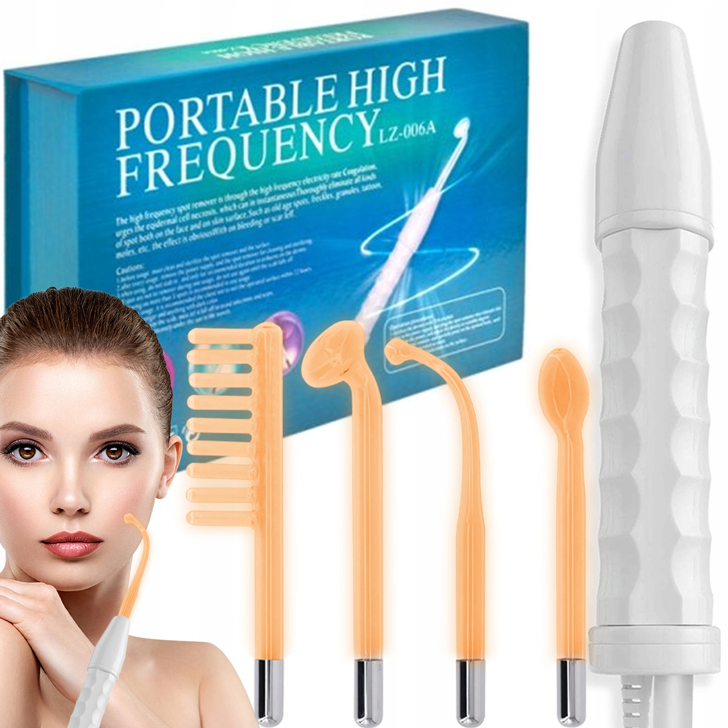

Derma Wand Darsonval 4 Elektrody Najmocniejszy Pro
