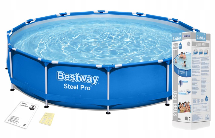 Bazen Roštový 366x76 Bestway 56706 3v1 Steel Pro Záhradný Bazen Do Záhrady