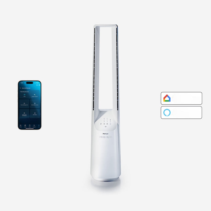 Vežový Ventilátor Bez Lopatkov 40" Pro Breeze PB-F20W Aplikácia Diaľkový Ovládač