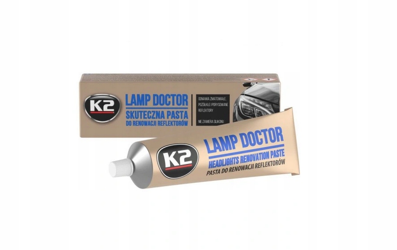 K2 ZESTAW DO REGENERACJI REFLEKTORÓW LAMP DOCTOR Stan opakowania oryginalne