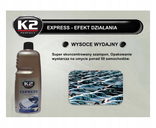 K2 EXPRESS SZAMPON SAMOCHODOWY MOCNY I WYDAJNY DO MYCIA SAMOCHODU AUT 5l. Producent DBautomotive