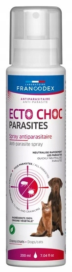 Levně Francodex Ecto Choc Parasites Antiparazitní sprej pro psy a kočky 20