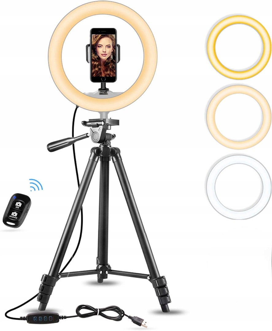 Fotografická Lampa Nepřetržité Osvětlení Softbox Foto Geekoto Kroužek 10"