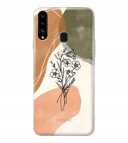 

Etui do Samsung A20S case silikon wzory + Szkło