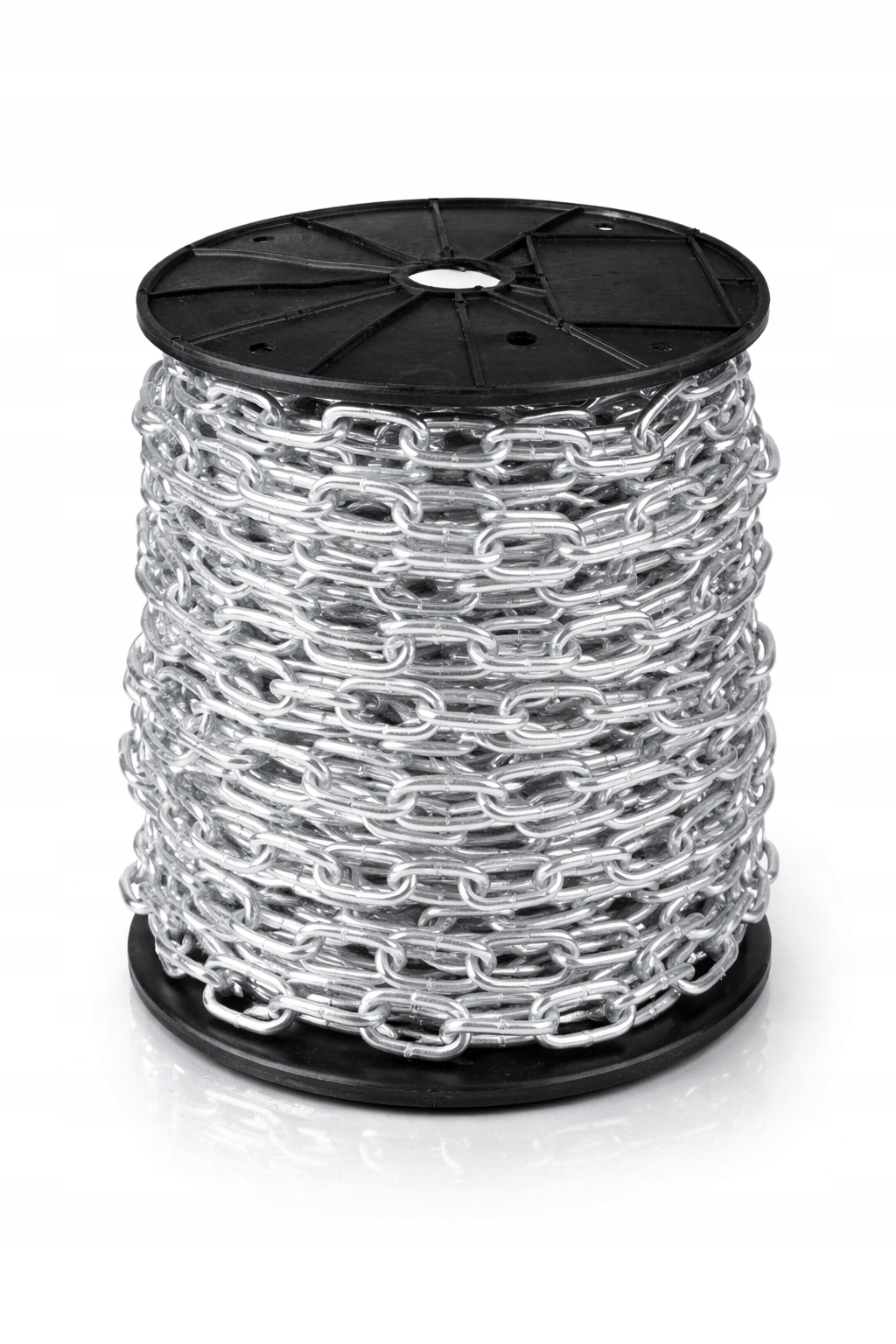 ŁAŃCUCH OCYNKOWANY 5 mm 50m D1 800KG ZE STALI NISKOWĘGLOWEJ ROLKA