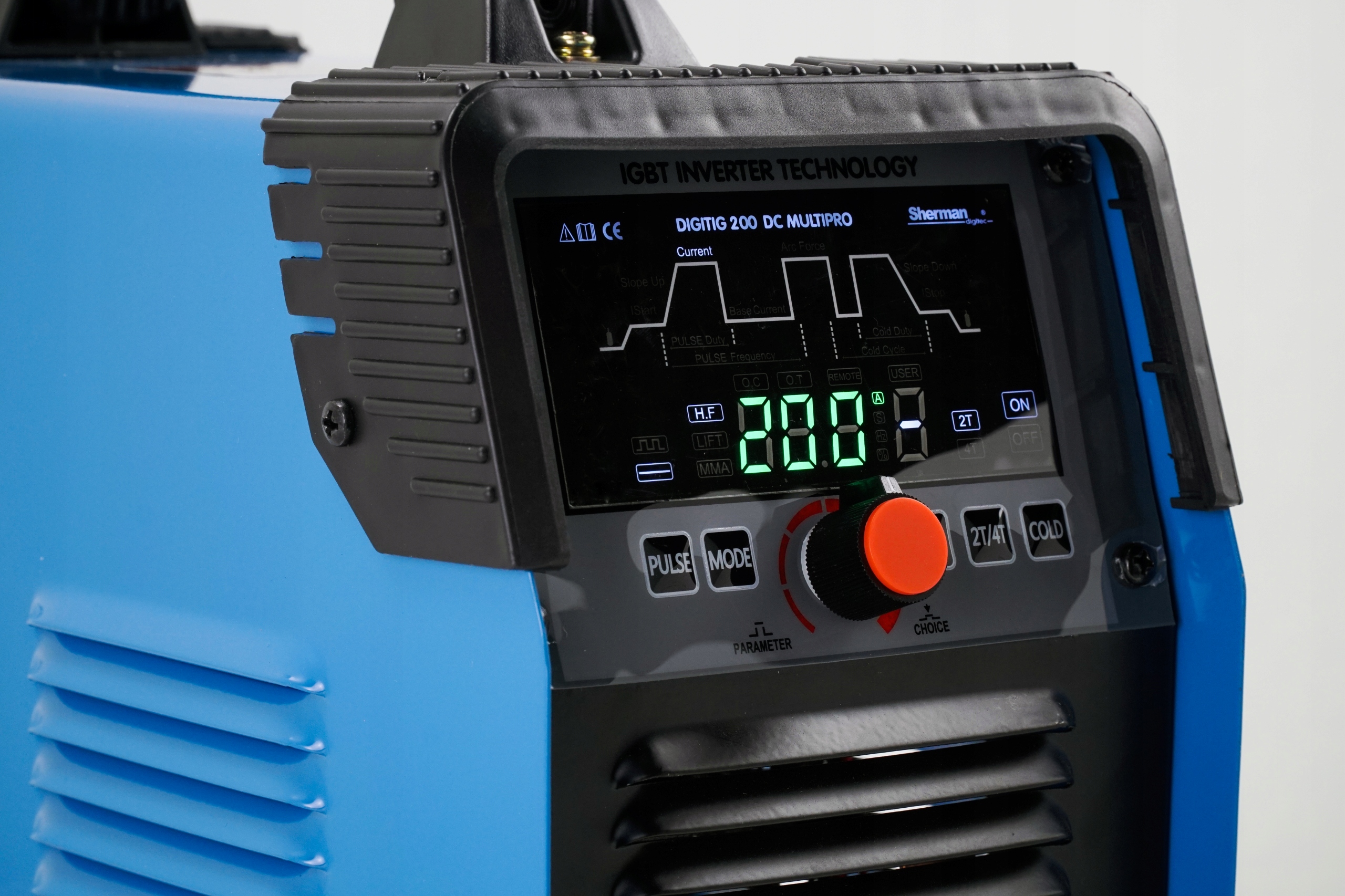 Spawarka inwertorowa TIG DC MMA 200A Puls 230V HF Kod producenta SPAWARKA TIG MULTIPRO 200 KPW5