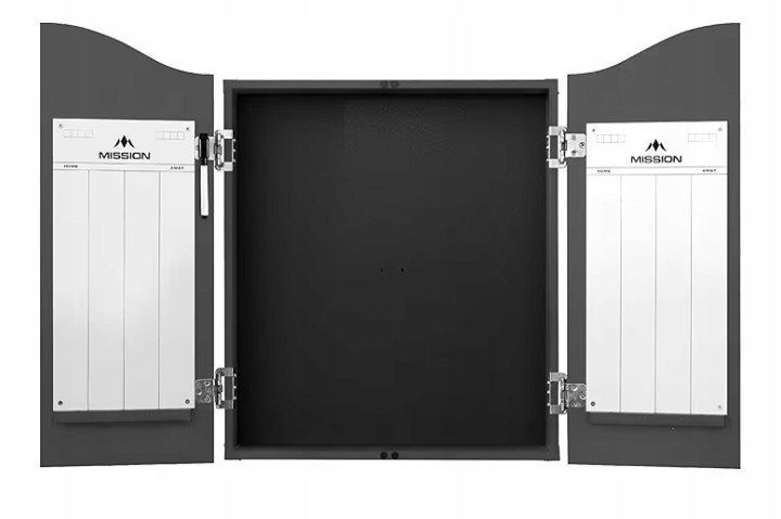 Szafka do darta Mission pasuje do każdej tarczy sizalowej szara)