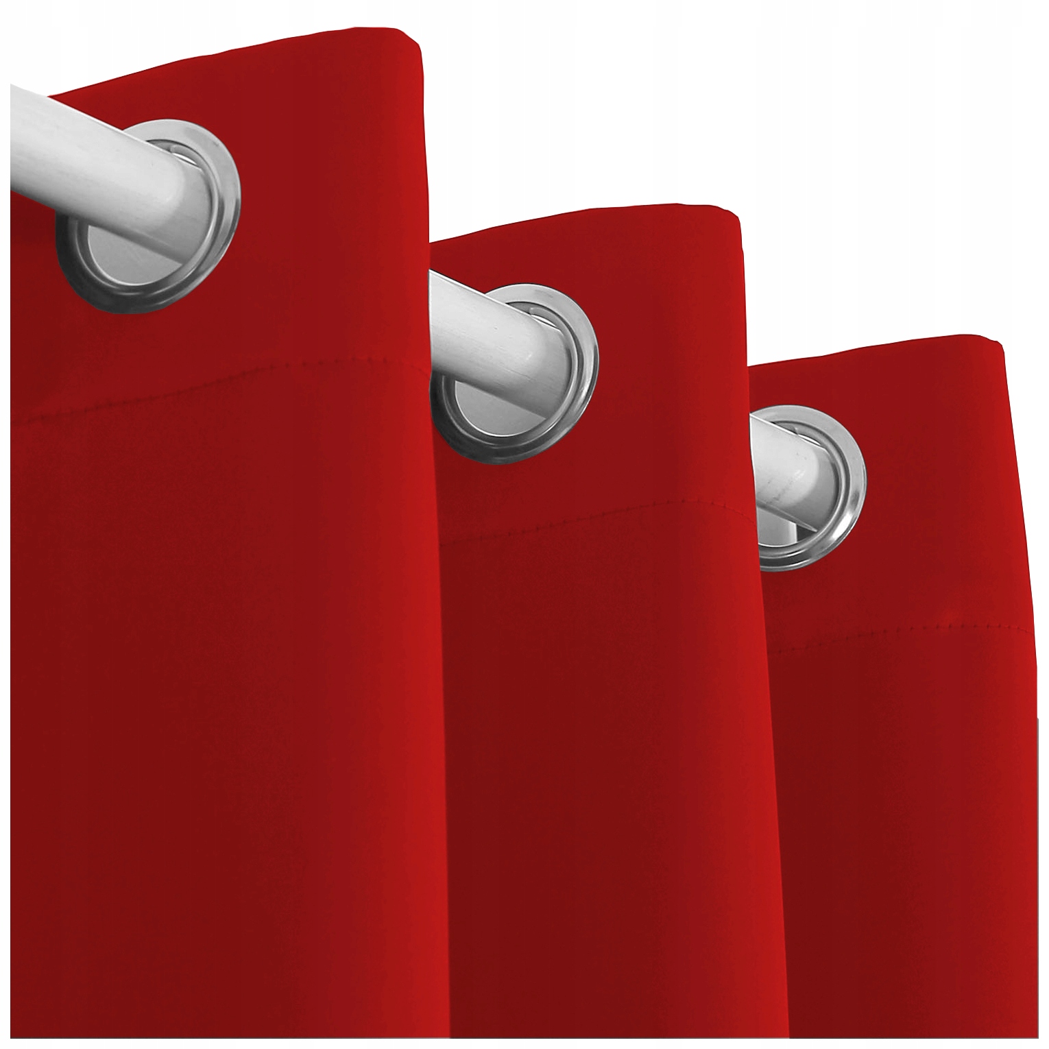 ZASŁONY MATOWE ZASŁONA PRZELOTKI 145x250 czerwony