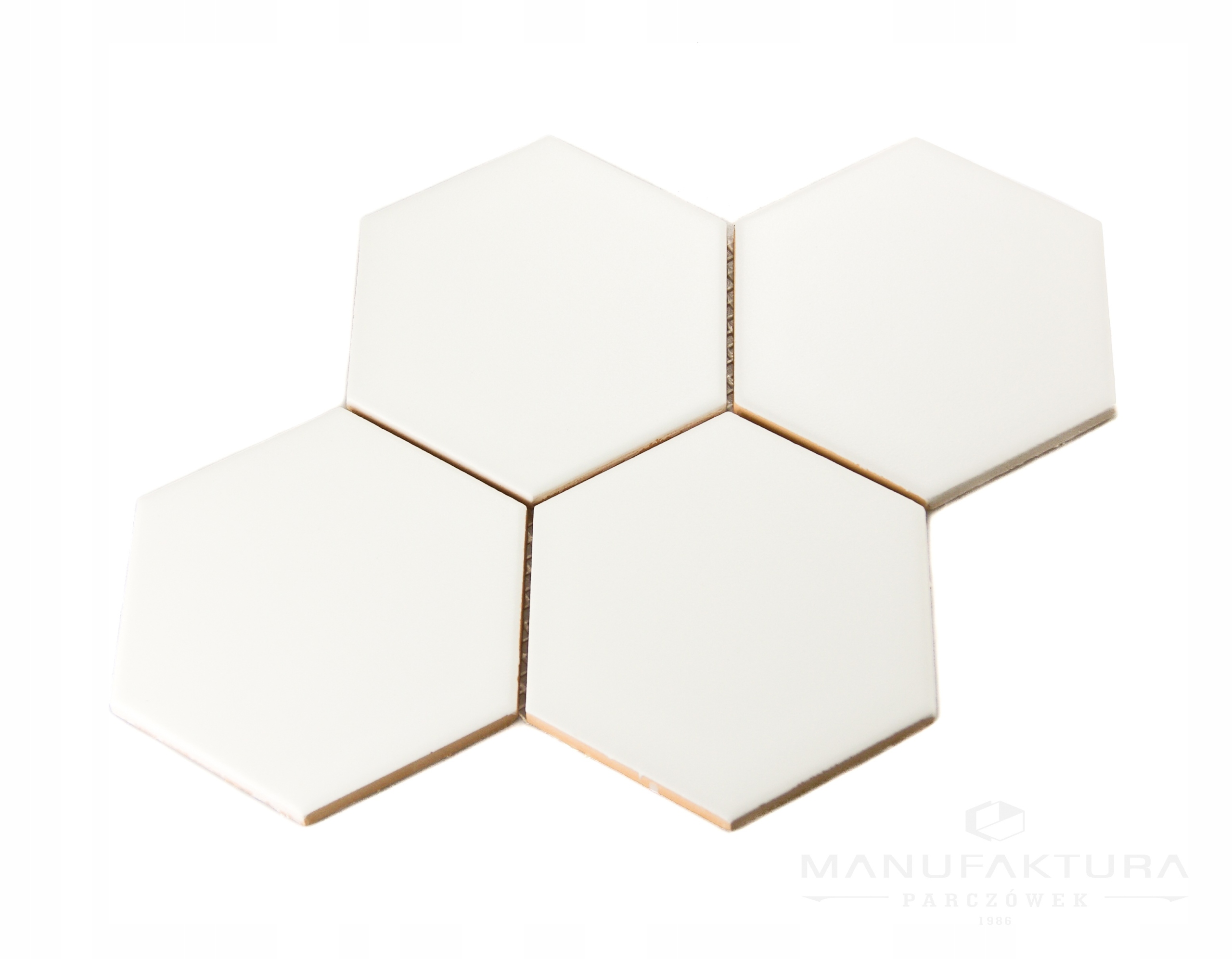 

Mozaika ceramiczna hex biały plaster miodu
