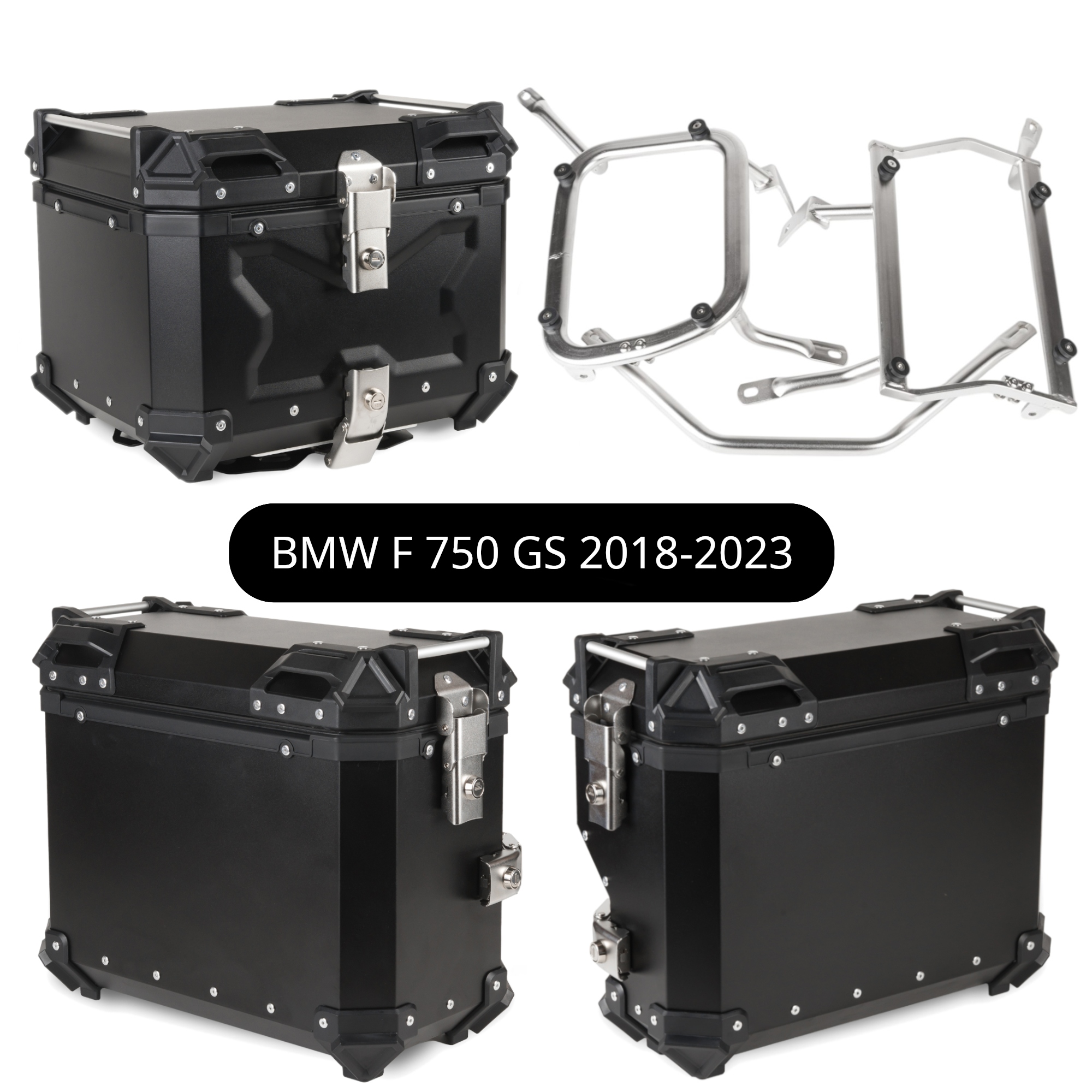 Kufřík Kufry Hliníkové Rámy Bmw F 750 Gs F750GS 2018-2023 Sada TopX