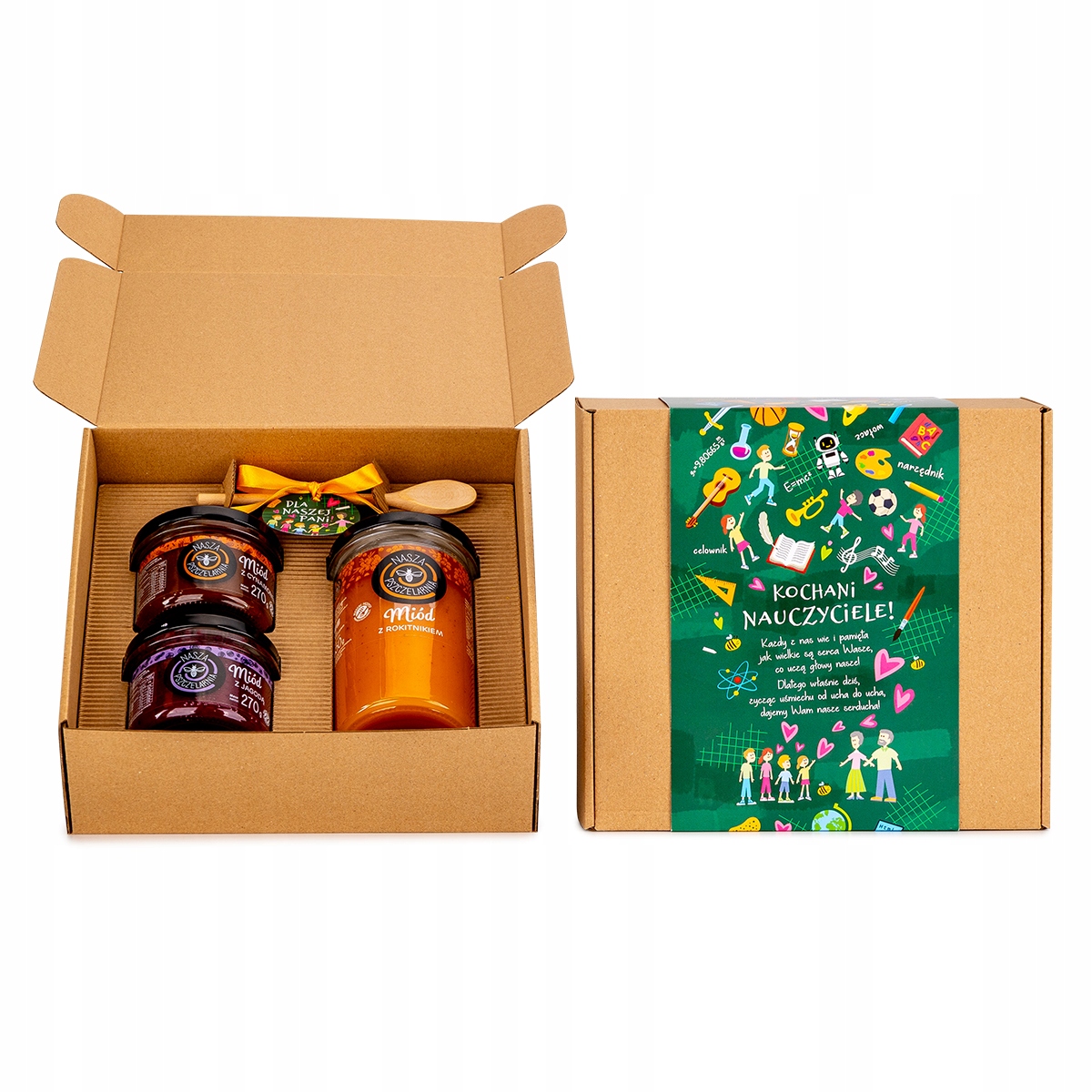 Zestaw Prezentowy Na Dzień Nauczyciela 1 Duży Miód I 2 Średnie Wybór
