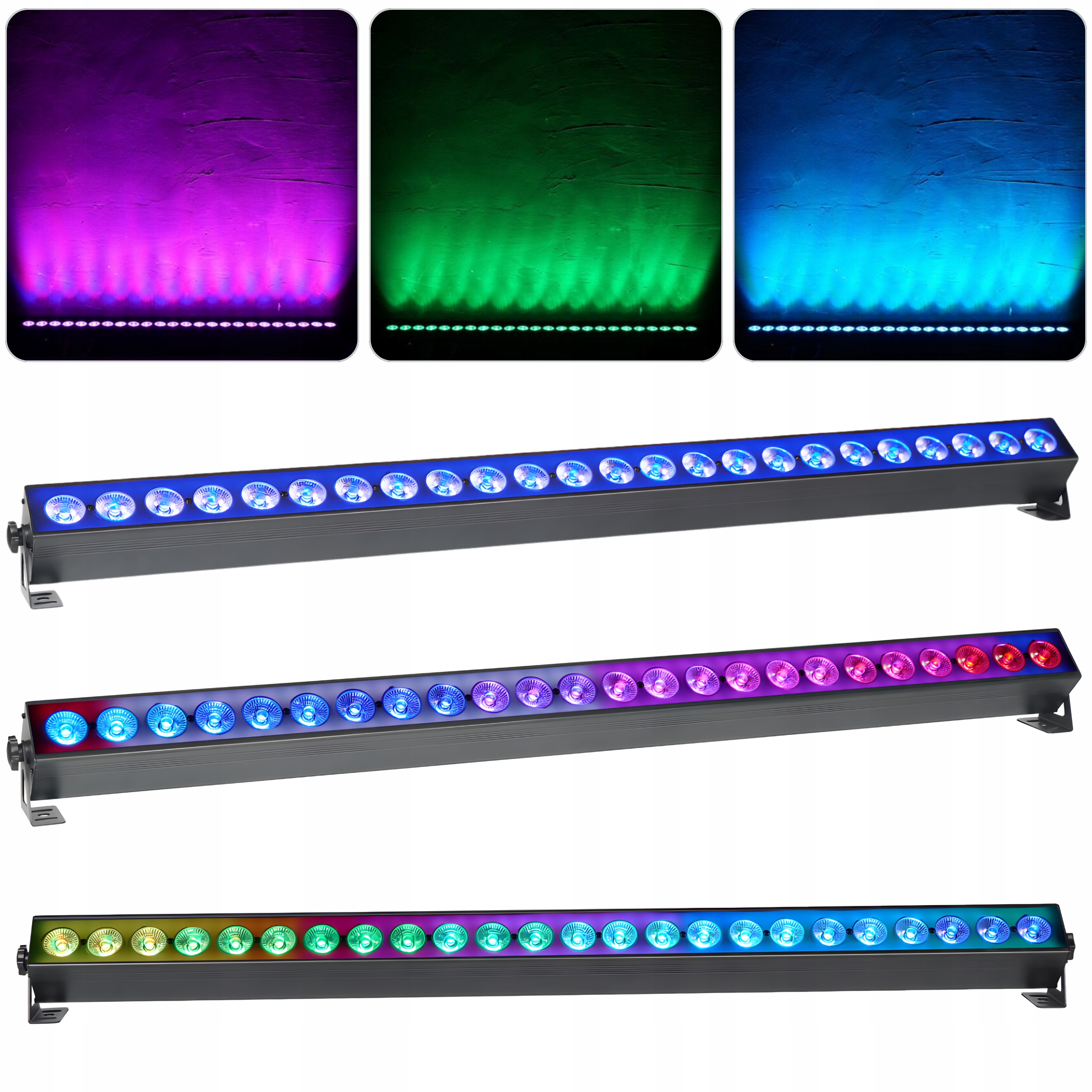 Scénická Osvětlovací Lišta Led Nosník Dekorace Světlem 24x3W Rgbw DMX