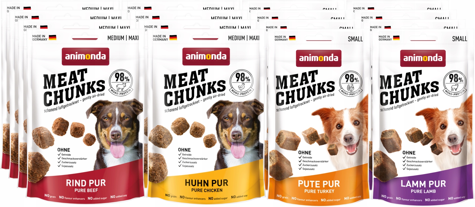 Animonda Meat Chunks Psí pamlsek Set 16 ks – mix chutí