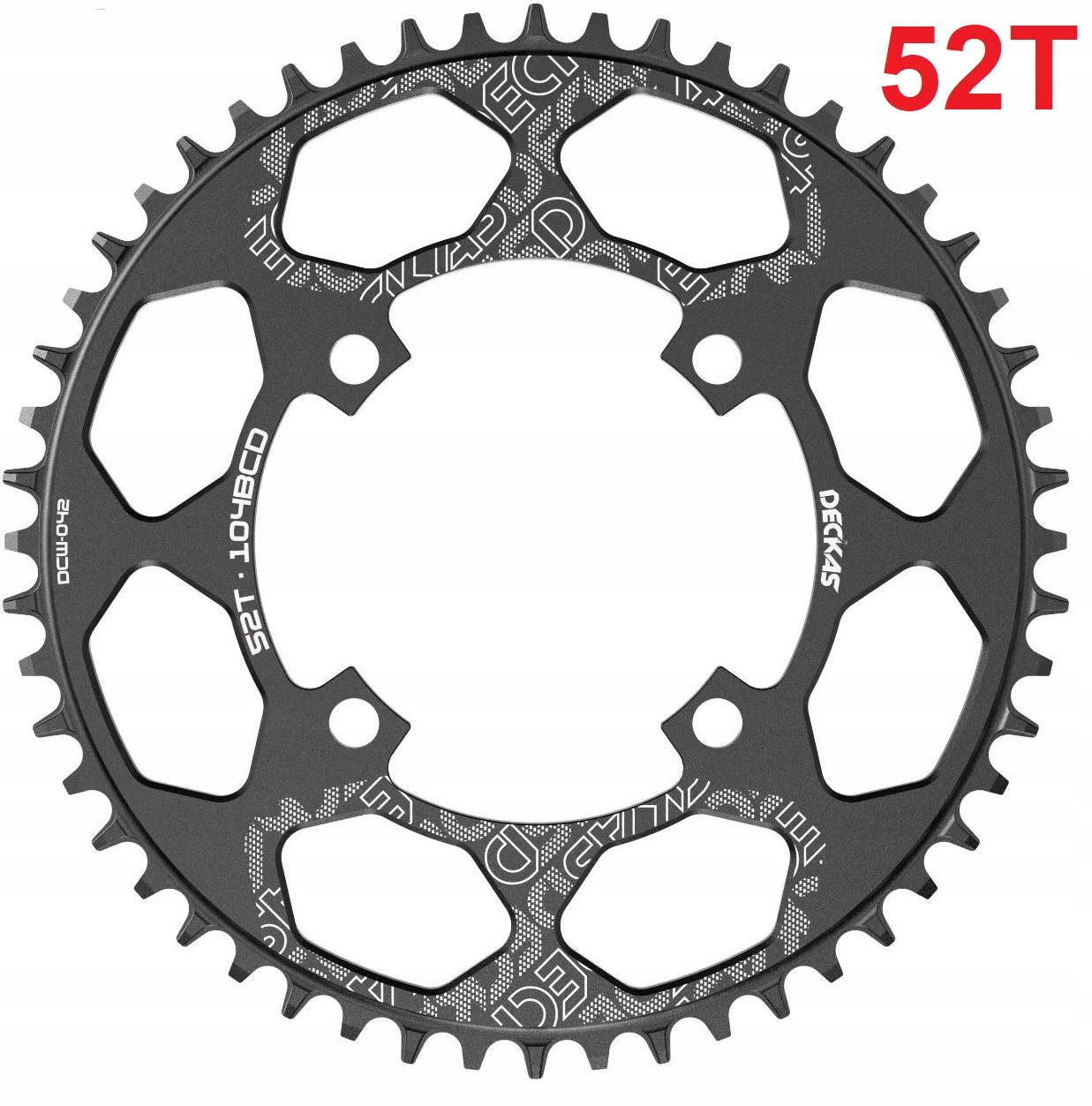 Okrągła Zębatka Narrow Wide Deckas 52T 104 Bcd