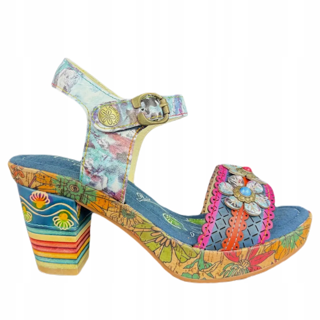 Dámské sandály Laura Vita nellao 17 AS311-17 jeans 39, modré