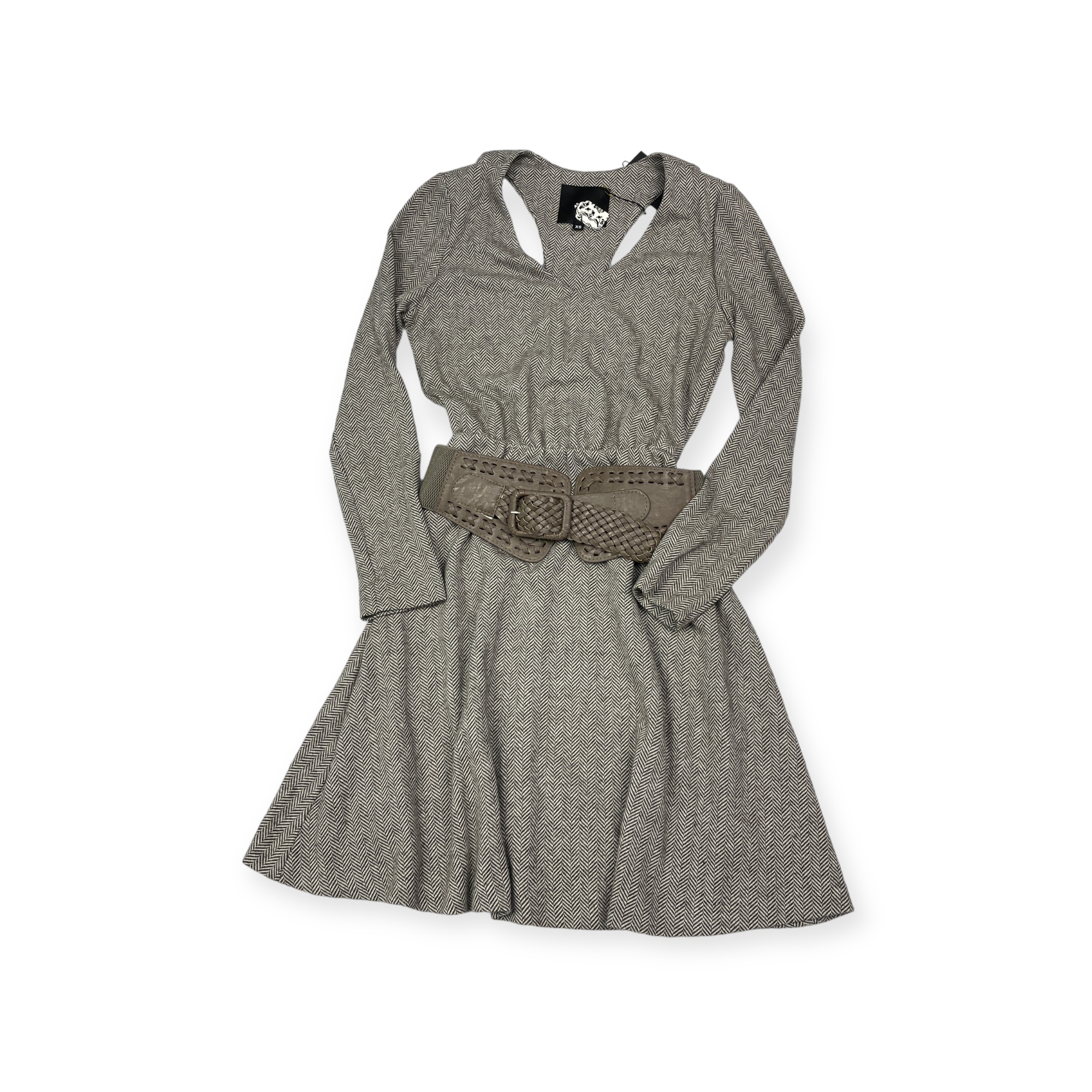 Elegantní šaty s dlouhým rukávem Amadi Xs