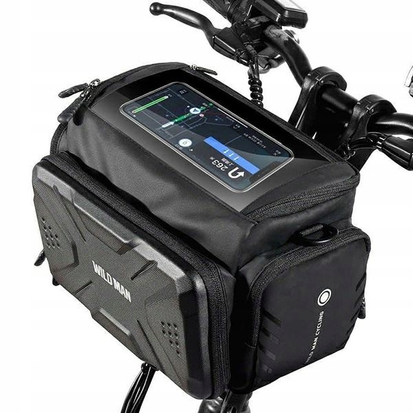 Brašna na řídítka Wildman GS6 3L – voděodolná, taška, pouzdro na telefon 7″