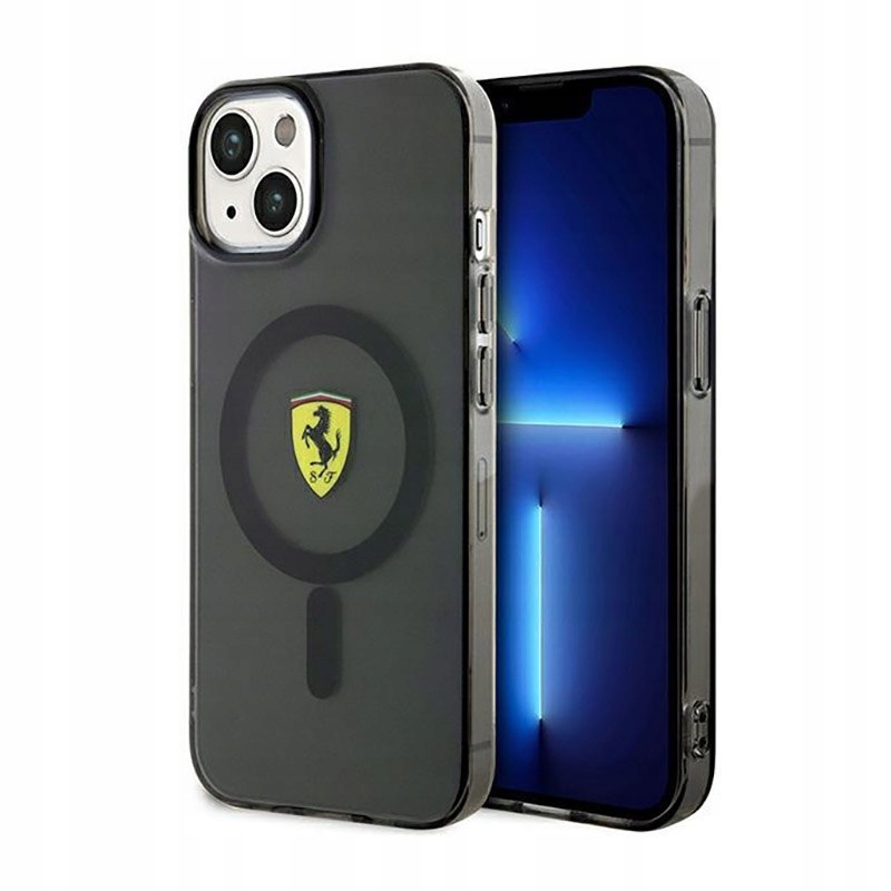 Ferrari Translucent MagSafe – Pouzdro pro iPhone 14 Plus (Černé)