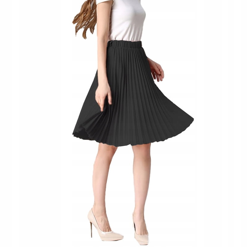 

Spódnica Plisowana MIDI Czarna Katie