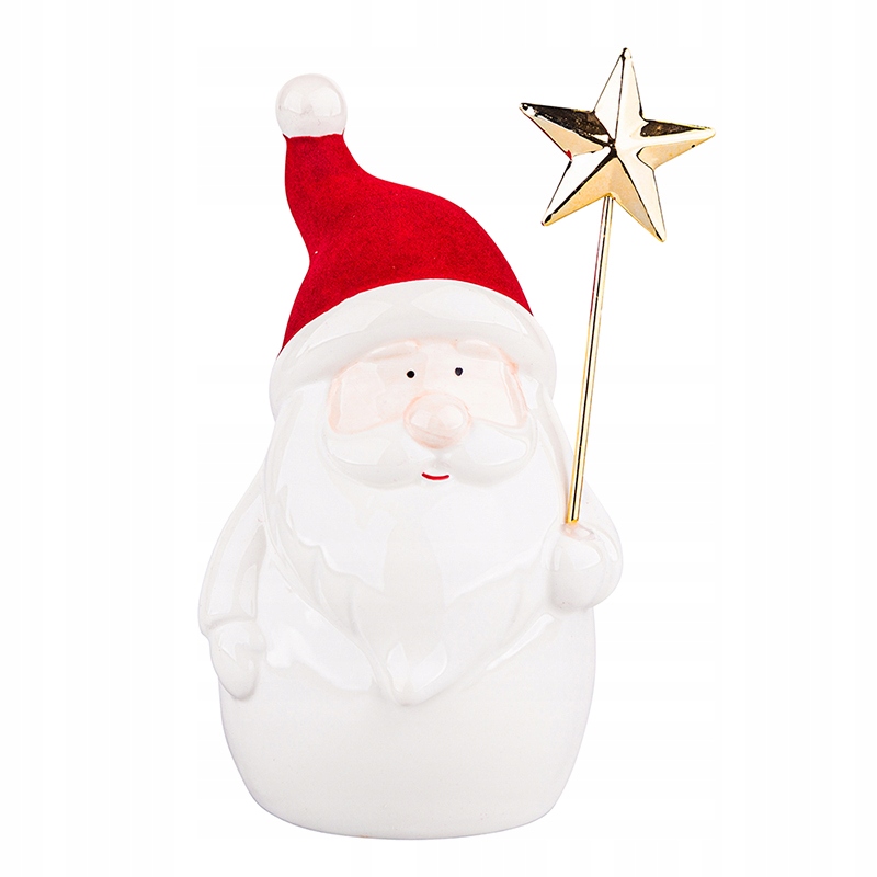 

Figurka Świąteczna Mikołaj Z Gwiazdką Święta 14CM