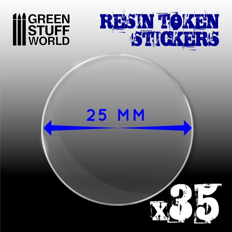 Resin Token Stickers 25mm 35 szt.