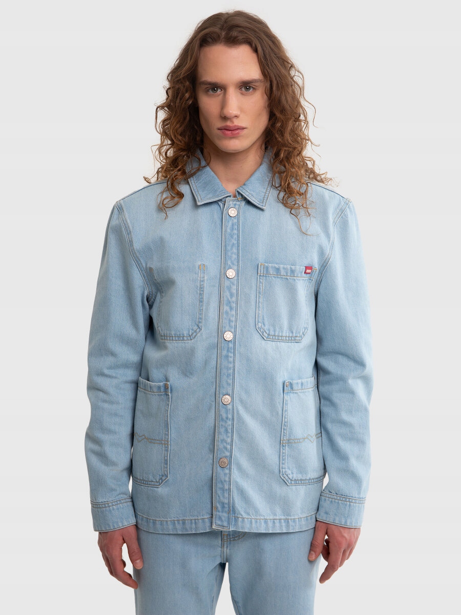 Big Star Pánská Džínová Bunda Světle Modrá Workwear 253 XL