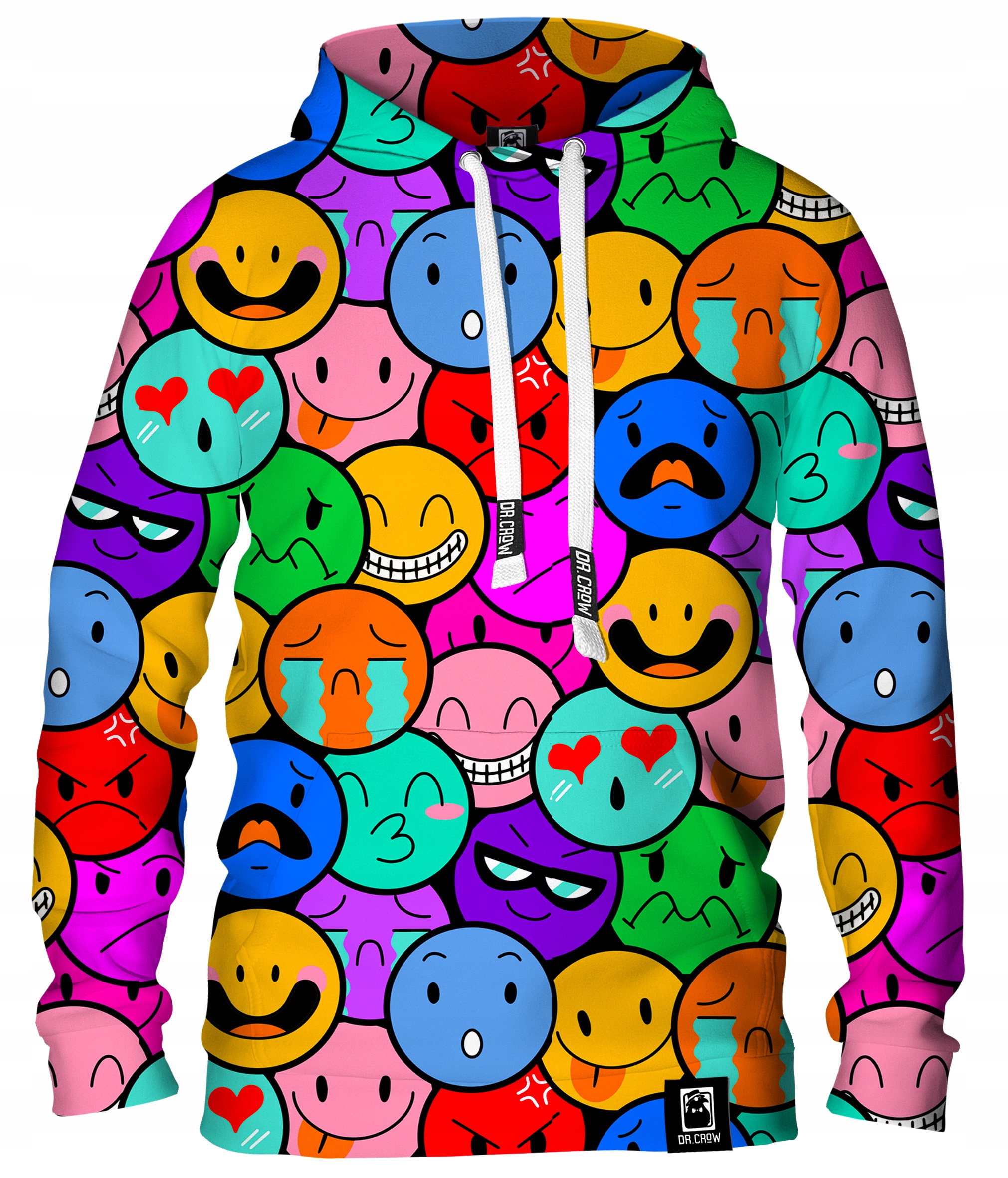 

Męska Bluza Kaptur Fullprint Dr.crow Smiles XL