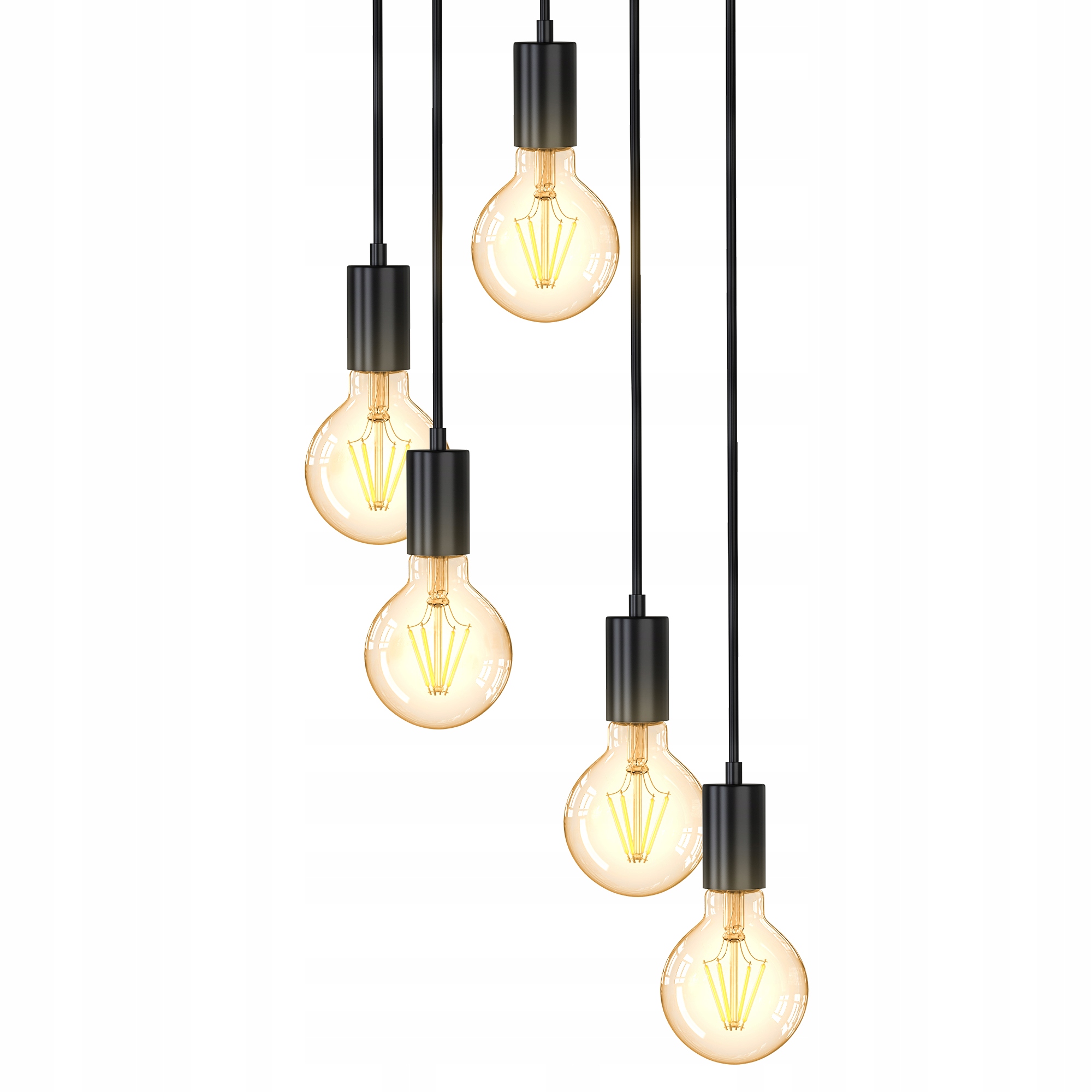 LAMPA WISZĄCA VINTAGE RETRO OPRAWKA LAMPY 5X E27