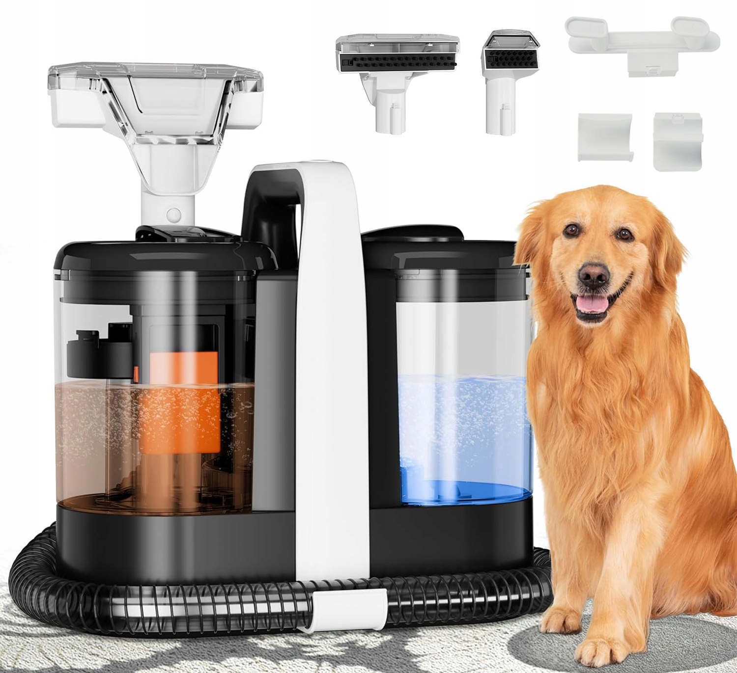 Odkurzacz Piorący 15KPA Z Dwiema Zbiornicami Dla Sofy Mattresa 1.5L 600W