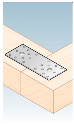 LP4 ŁĄCZNIK PŁASKI PŁYTKA CIESIELSKI 280x55x2,5mm Kod producenta 4474